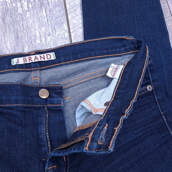 J Brand Womens The Skinny Jeans Size 29 Dark Blue Indigo Denim Stretch Pants - Picture 6 of 9